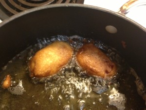 Frying in oil