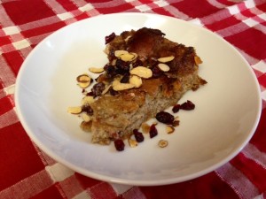 Bread Pudding plated