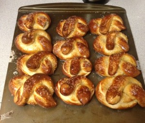 Buttered pretzels