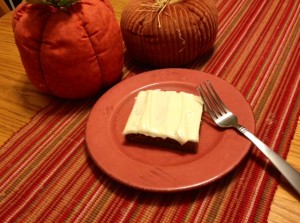 Plated Pumpkin Bars