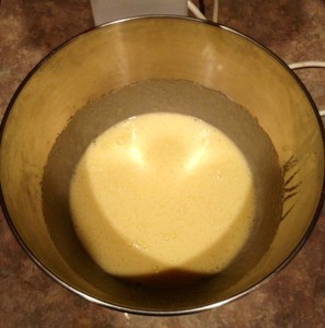 creamed egg and sugar