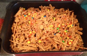 Added M&M's and candy corn