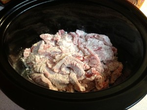 Dredged Pieces in Crockpot