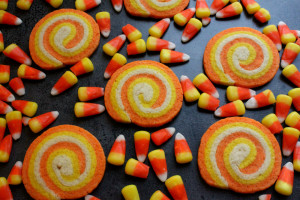 Candy Corn Swirl Cookies