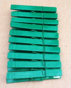 Emerald Green CLothespins