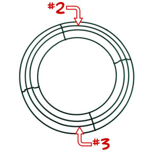 wreath with numbers