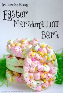 easter marshmallow bark