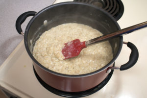 oatmeal bubbling